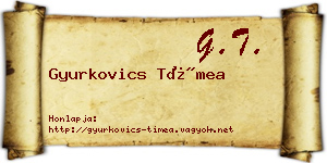 Gyurkovics Tímea névjegykártya