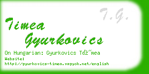 timea gyurkovics business card